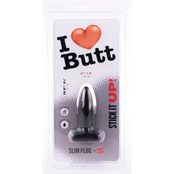 I Love Butt Plug Slim S I Love Butt 8.5 x 3 cm Noir